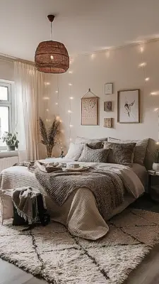 plush area rug cozy bedroom