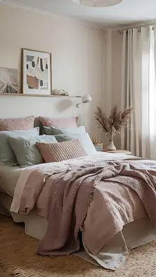 soft layered bedding cozy bedroom